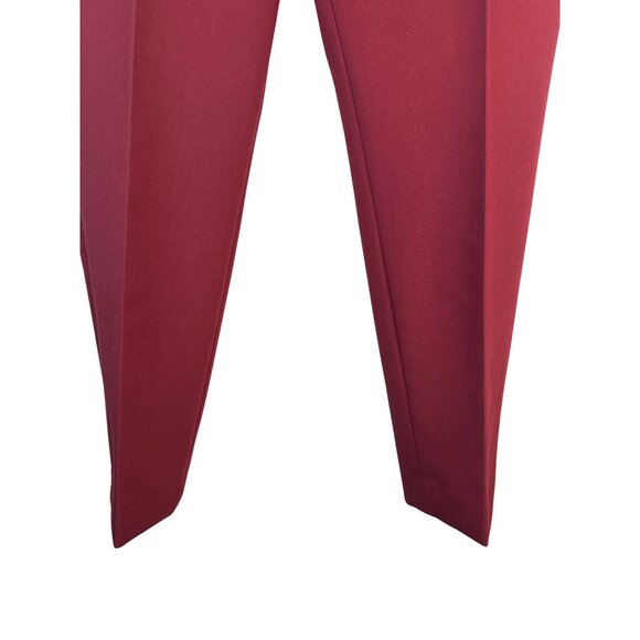 Talbots Hampshire Ankle Pants Women Size 10 Red Polyester/Viscose/Spandex - Picture 9 of 16